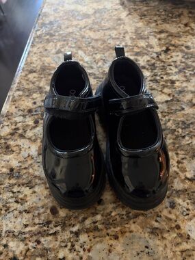 Kids Black Patent Mary Jane Shoes